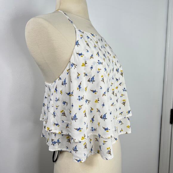 Forever 21 NWT Layer Floral Cami Top Cottagecore Razor Back Fairycore Size M - Picture 8 of 16